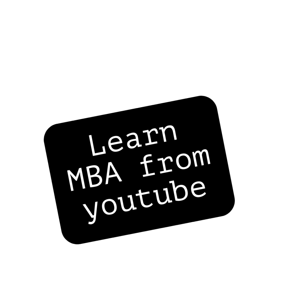 Learn MBA from youtube